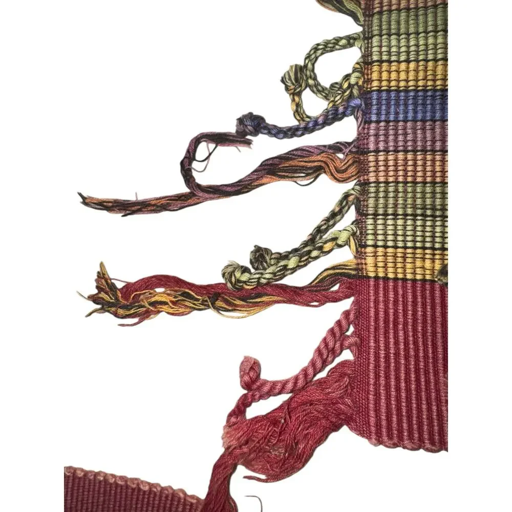 World Market Southwestern Textured Placemats x4‎ Geometric Aztec Desert Tassels